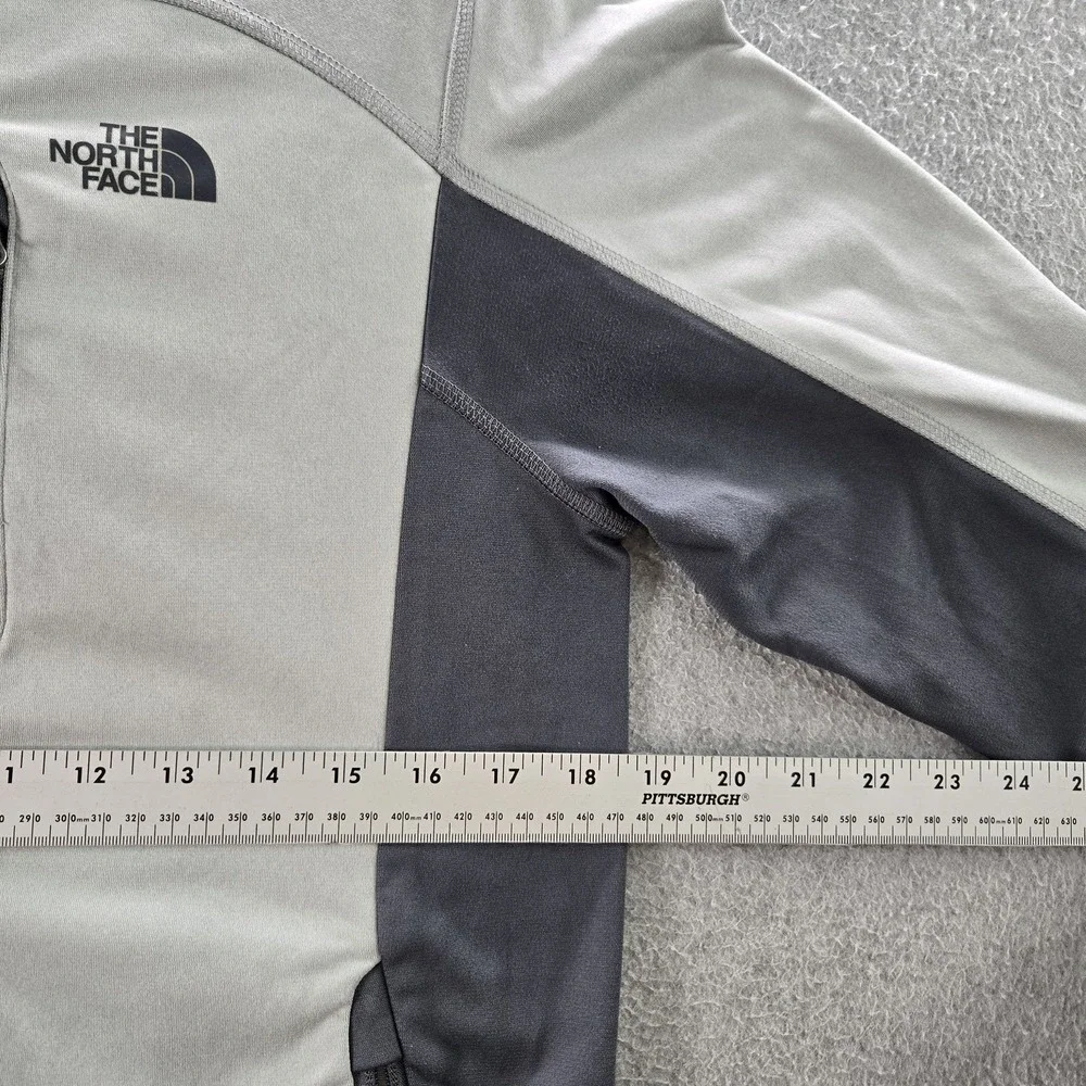 The North Face Men Jacket S Gray Colorblock Cinder Activewear ‎ Zipper Logo